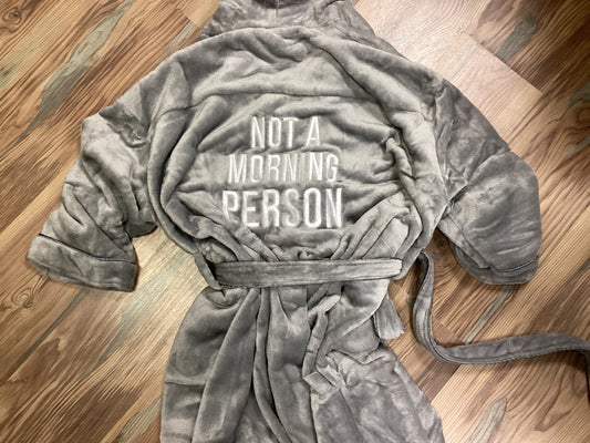 Not A Morning Person Fluffy Robe