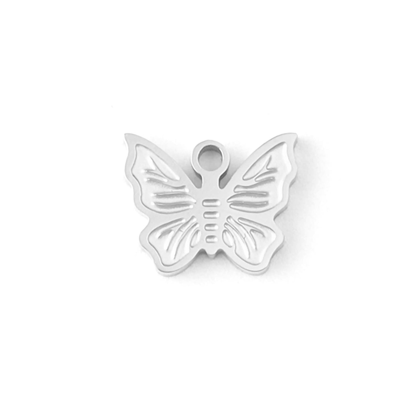 18K Gold PVD Stainless Steel Dainty Butterfly Charm