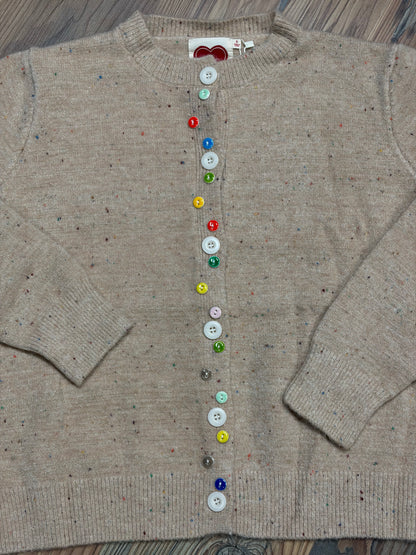 Speckled Colorful Button Cardi
