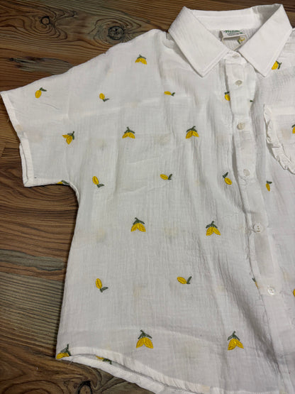 Lemon Short Sleeve Button Down