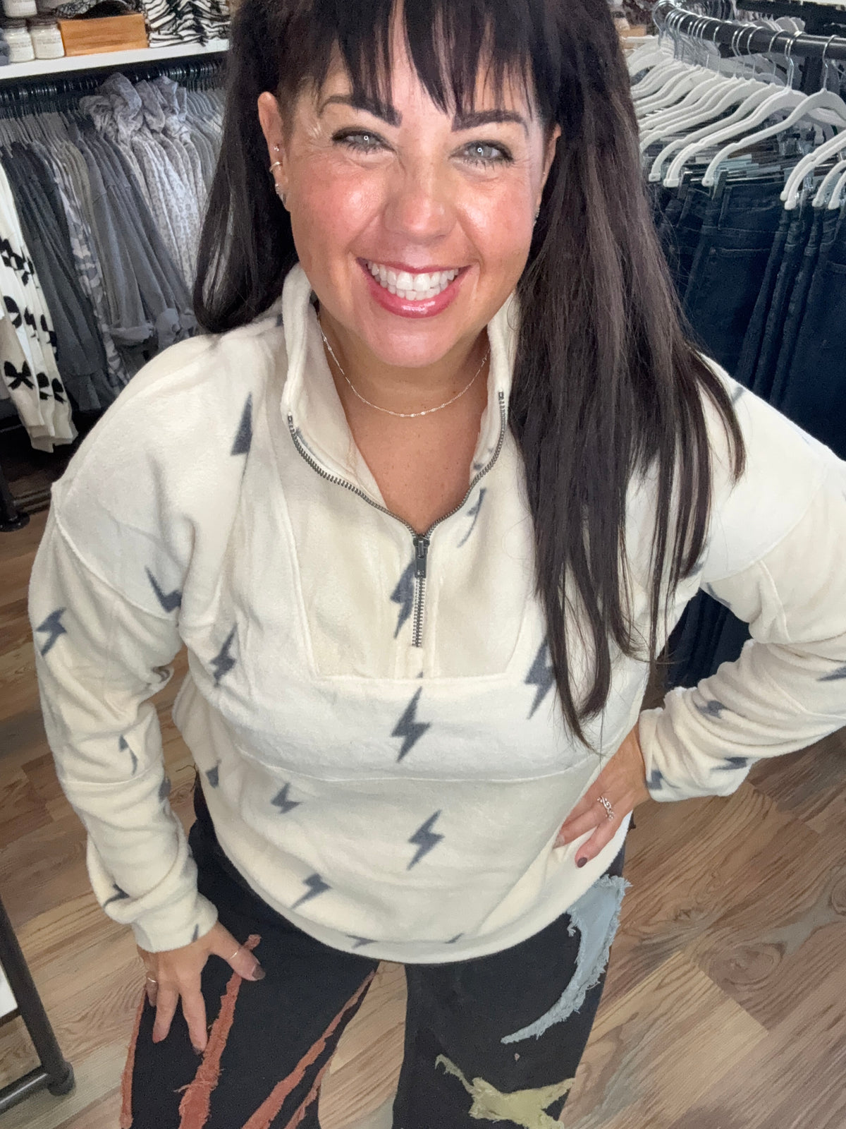 Lightning Bolt Quarter Zip