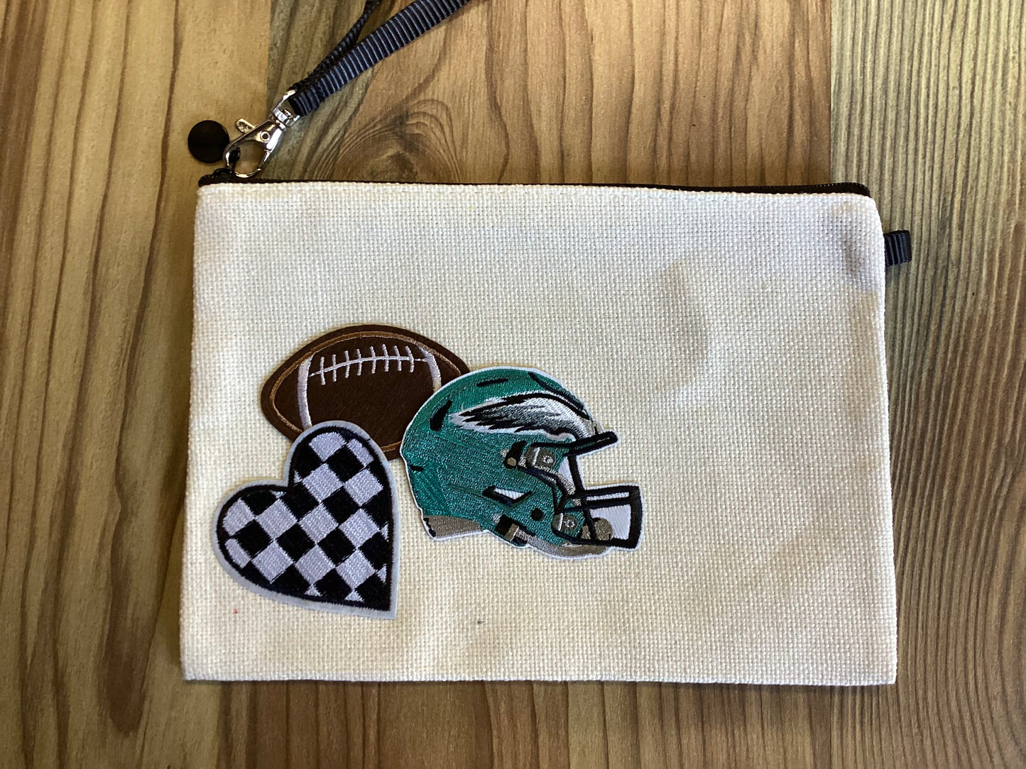 Football Custom Zip Pouch