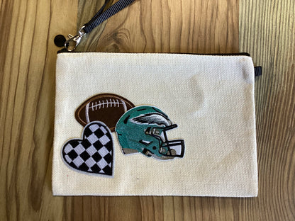 Football Custom Zip Pouch
