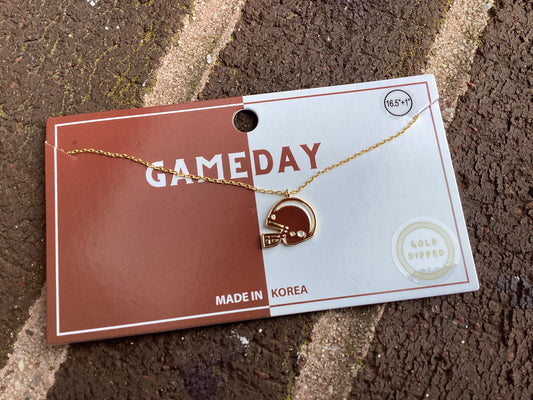 Game Day Helmet Necklace