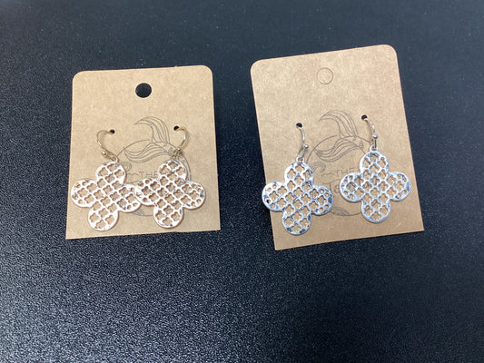 Lattice Cross Earrings