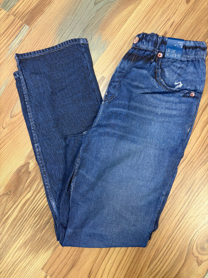 Zenim Pull On Slim Leg Dark Denim