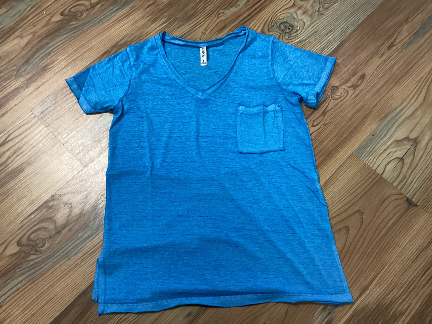 Ocean Blue Burn Out T