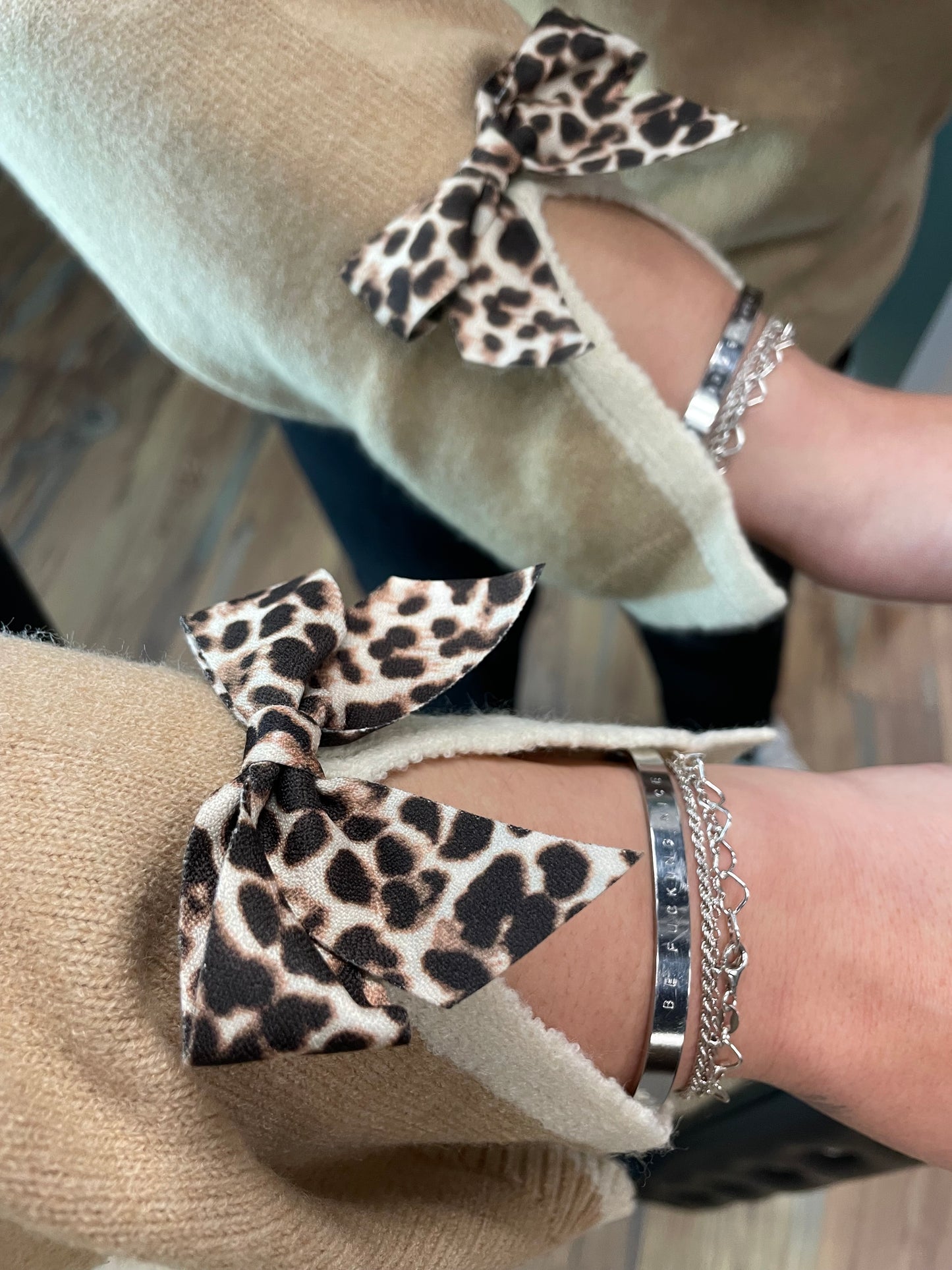 Leopard Bow Sweater