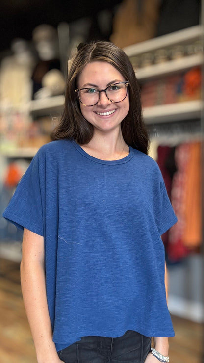 Navy Cotton Slub