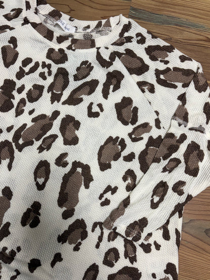 Leopard Waffle Long Sleeve