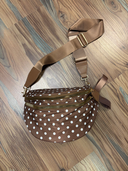Coffee Polka Dot Nylon Sling