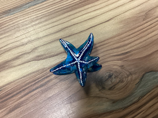 Blue Starfish Clip