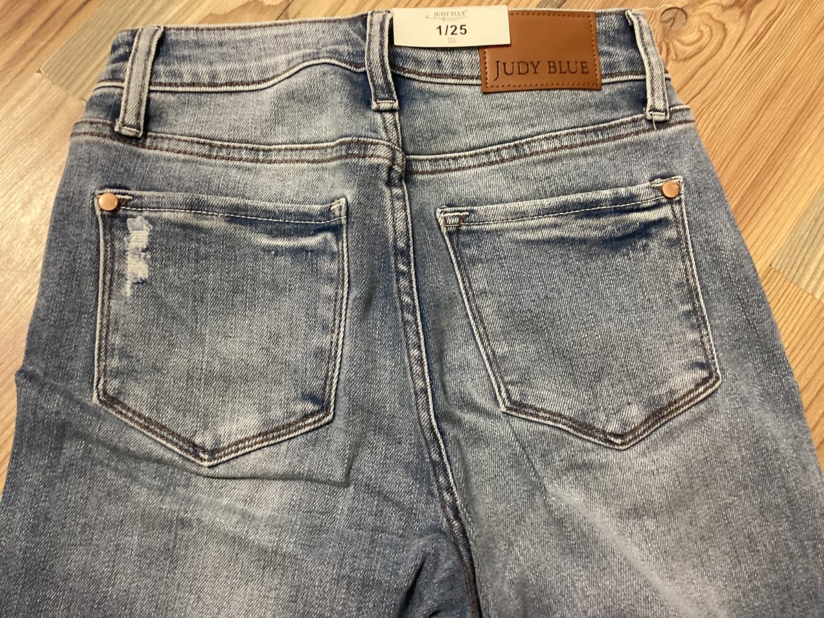 Judy Blue High Waist Light Wash Straight