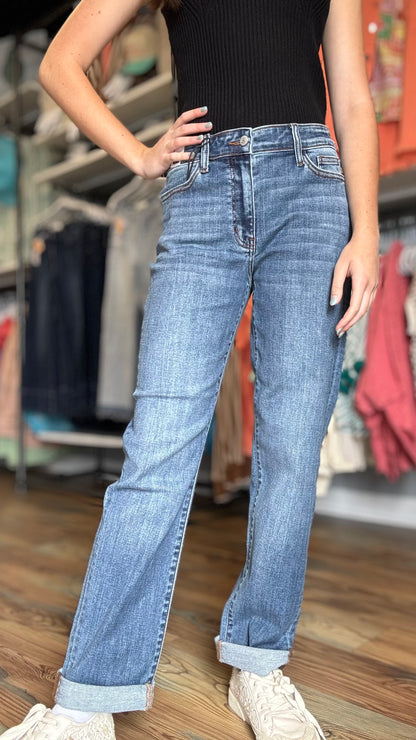Judy Blue Medium Wash Mid Rise Boyfriend