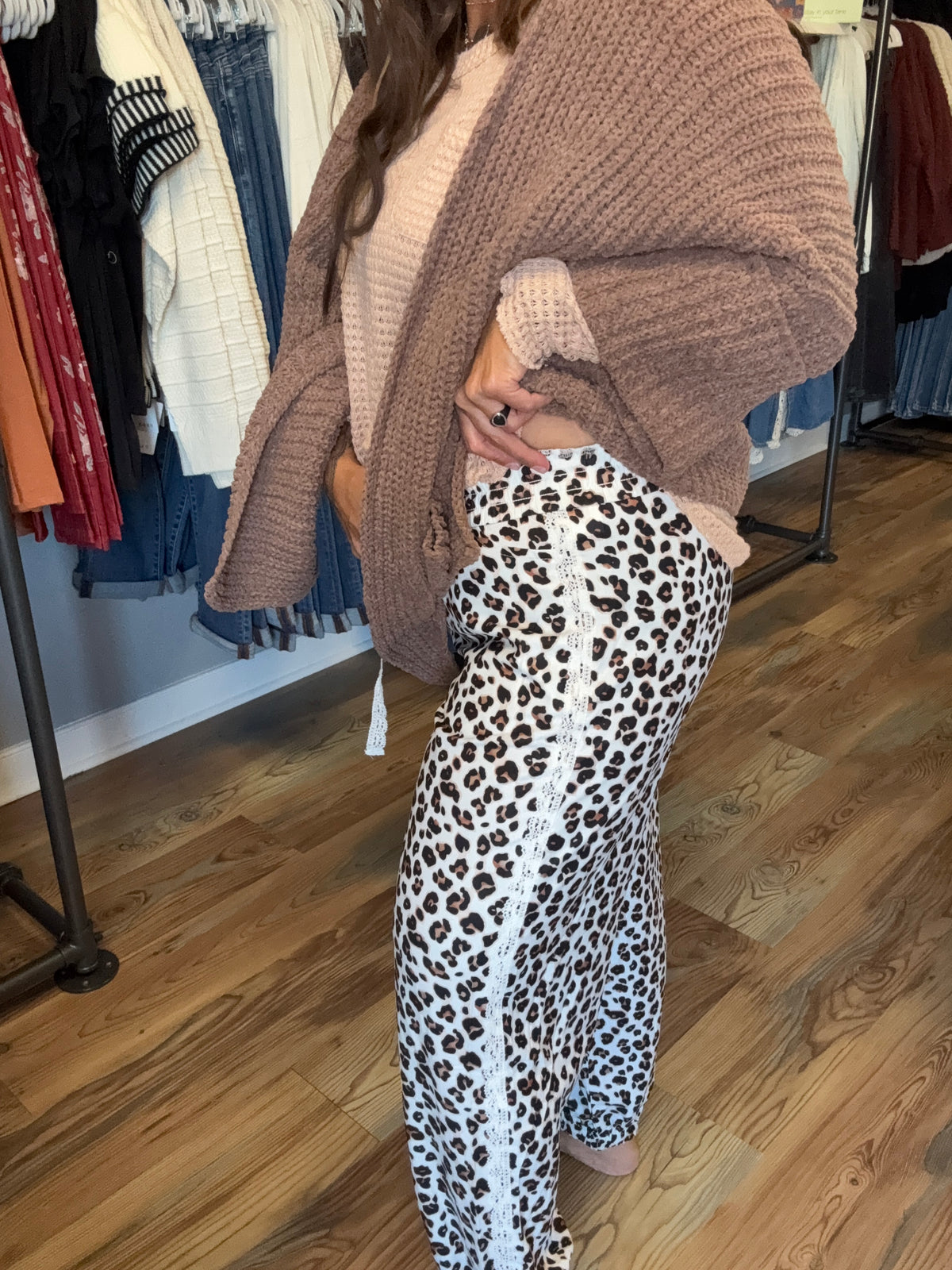 Leopard Lace Pants