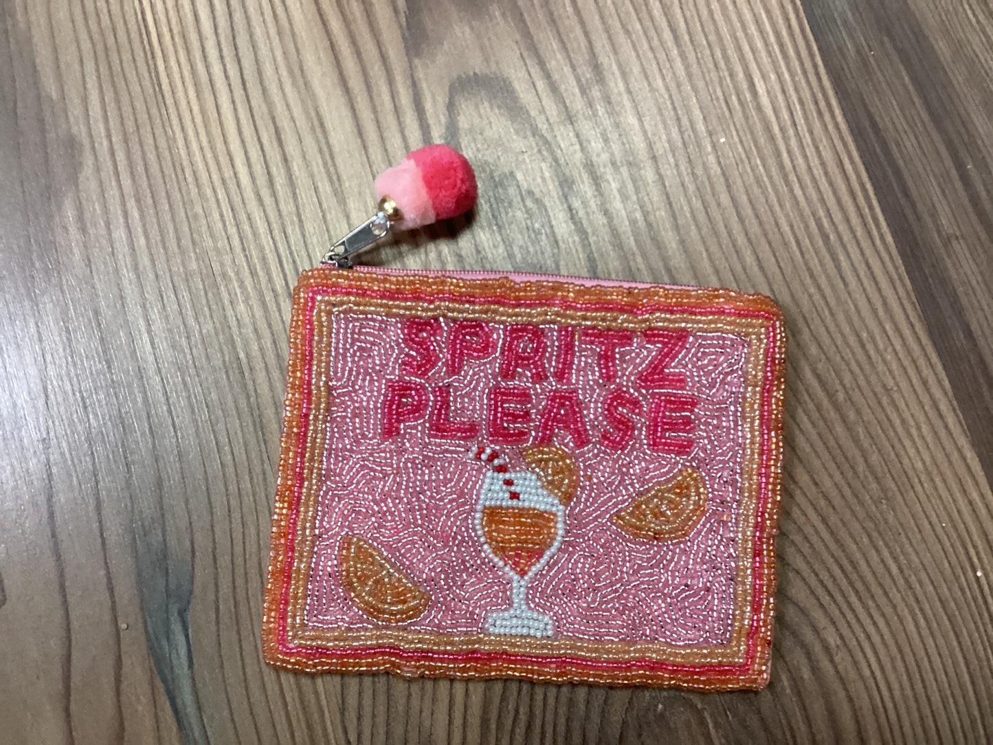 Spritz Please Seed Bead Coin Purse