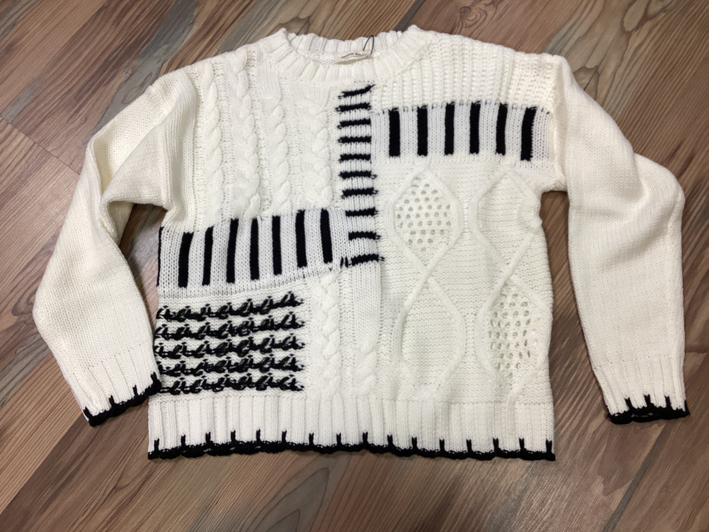 Knit Multi Block Sweater