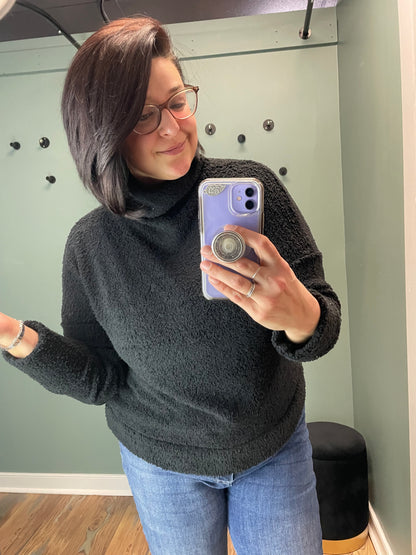 OC Black Fuzzy Long Sleeve