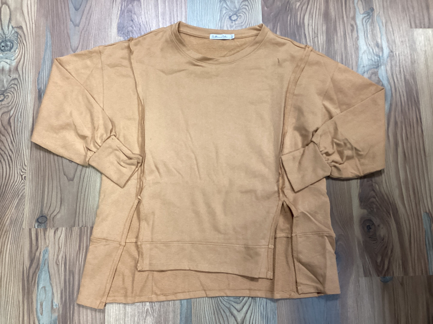 Biscuit Front Slits Long Sleeve