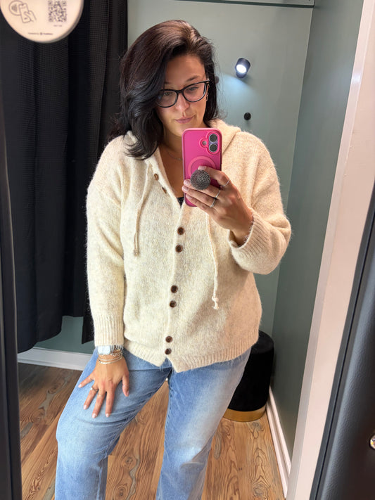 POL Oatmeal Brushed Hoodie