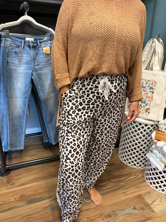 Leopard Lace Pants