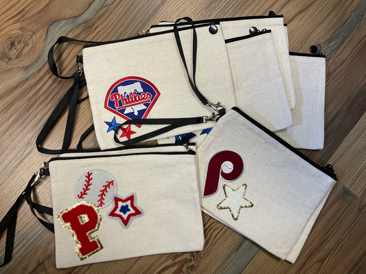 Baseball Custom Zip Pouch