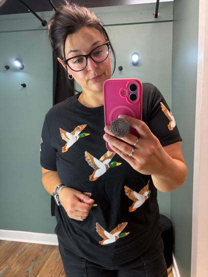 Sequin Mallard Short Sleeve