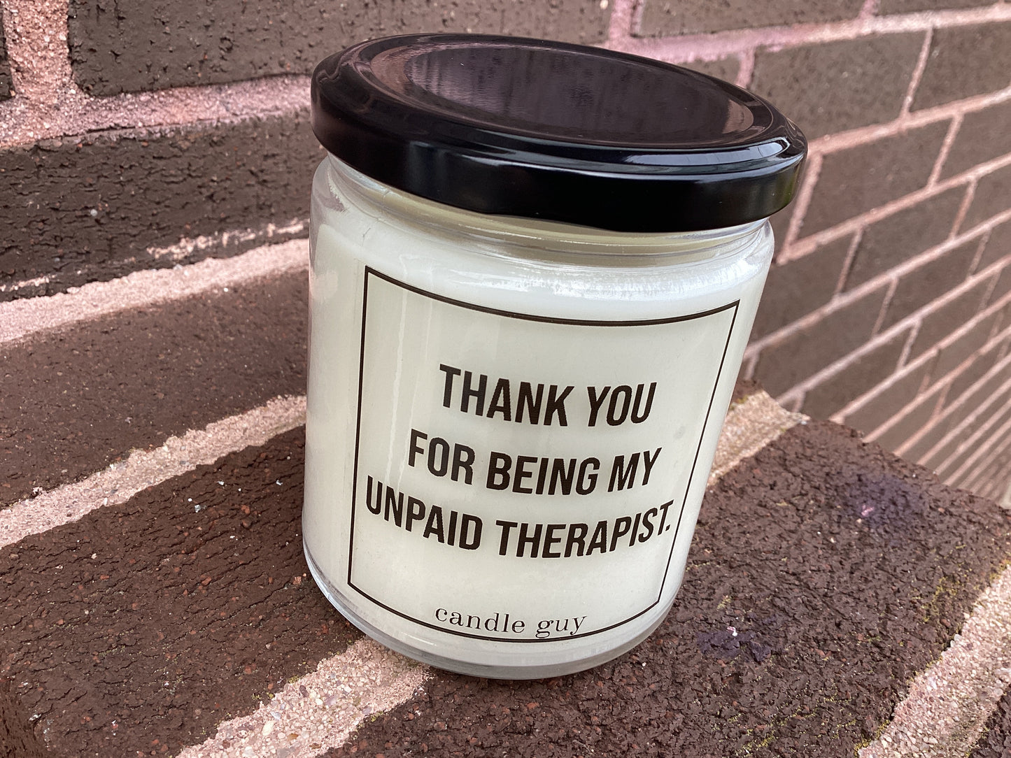 Unpaid Therapist Candle