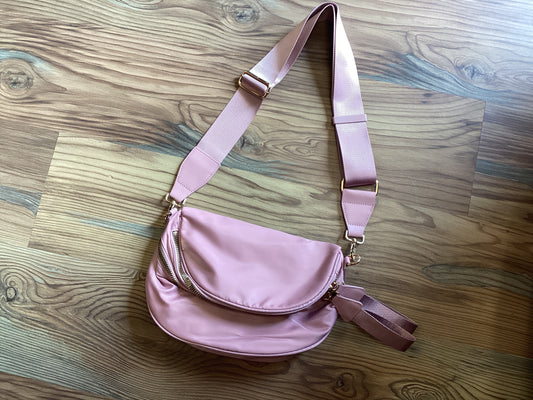 Blush Nylon Double Zip Double