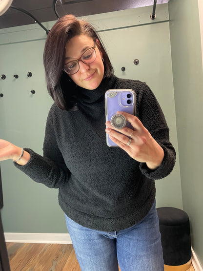 OC Black Fuzzy Long Sleeve