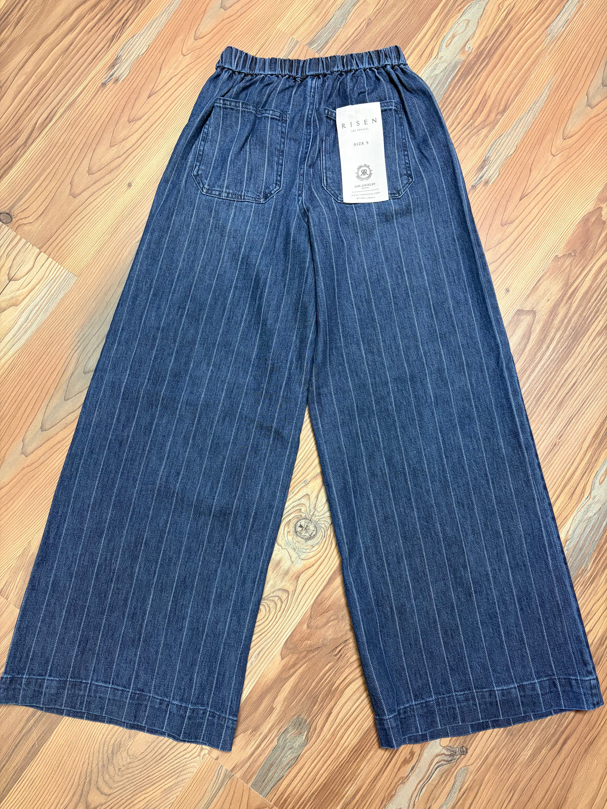 Risen Stripe Wide Leg Elastic Waist