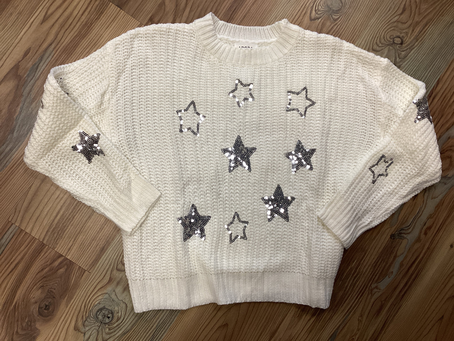 Off White Knit Star Sweater