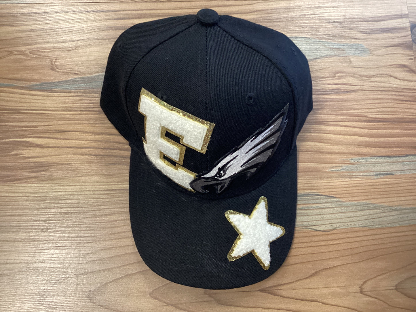 Black Custom Football Hat