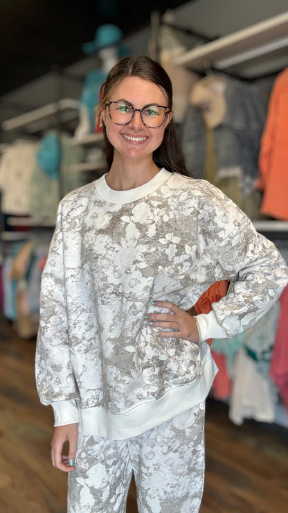 Muted Floral Sweatshirt