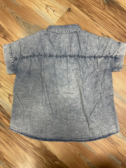 Washed Denim Short Sleeve