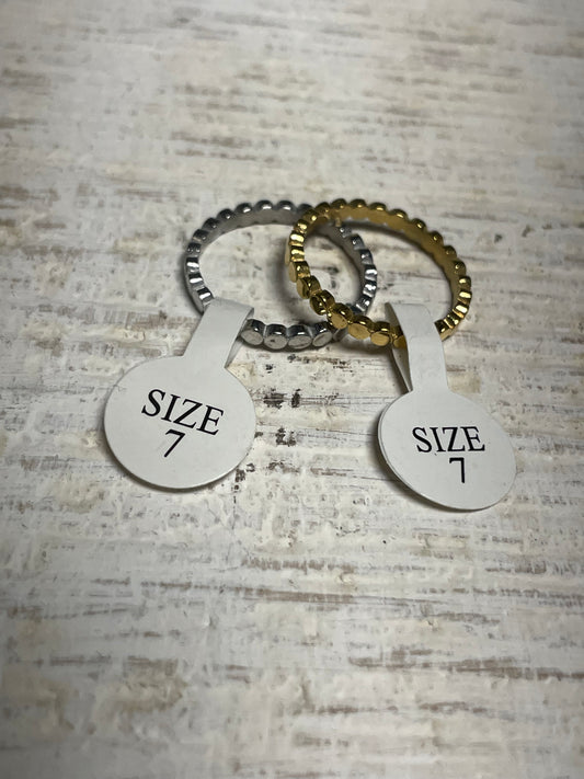 18k Plated Stacker Ring