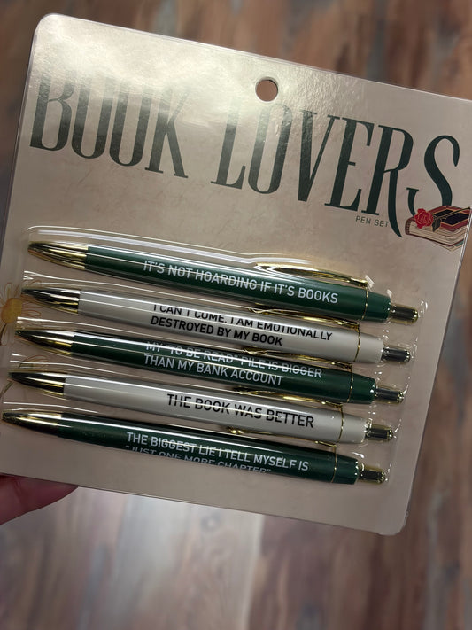 Book Lovers Pen Set