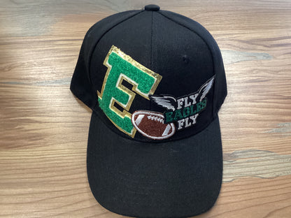 Black Custom Football Hat