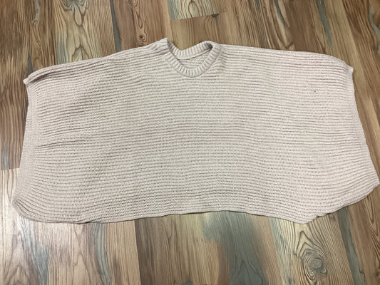 Off White Sweater Poncho