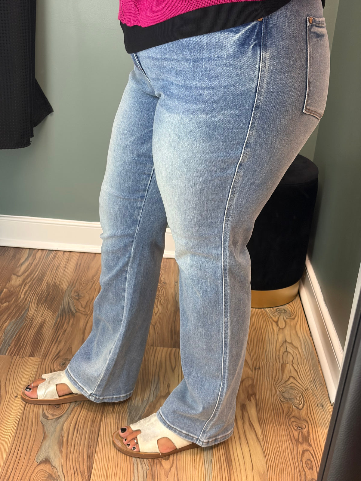 Judy Blue High Waist Light Wash Straight