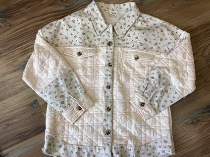 Oversized Cream Floral Jacket