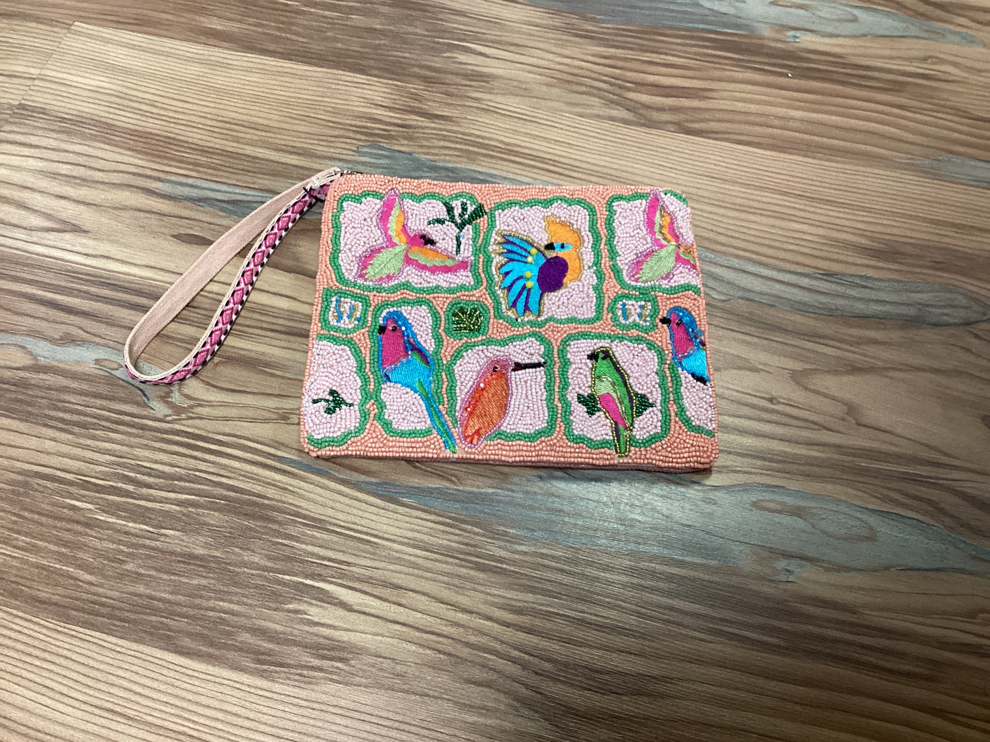 Tropical Birds Wristlet