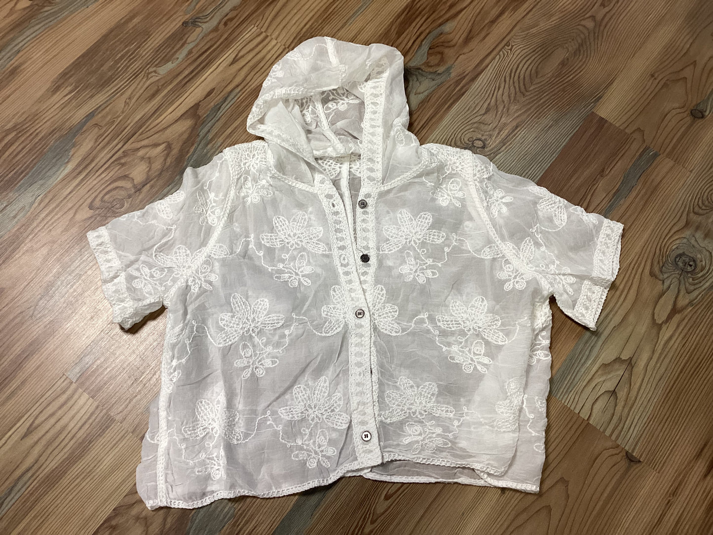 White Lace Hoodie