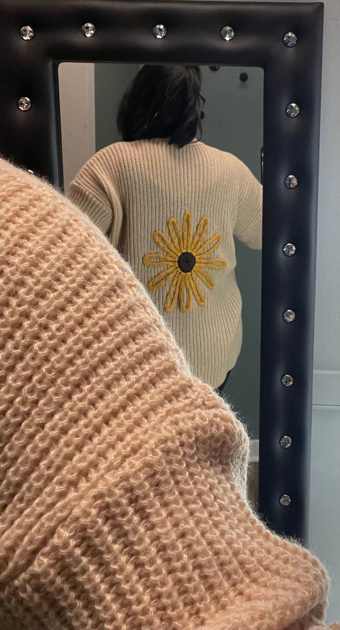 Sunflower Embroidered Cardigan