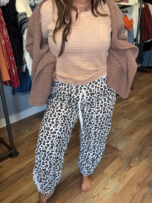 Leopard Lace Pants