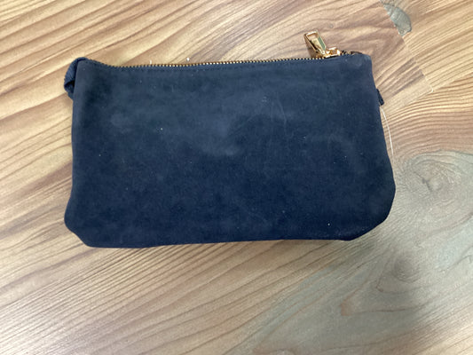 Faux Suede Wristlet/Crossbody