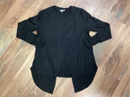 Black Overlap Long Sleeve