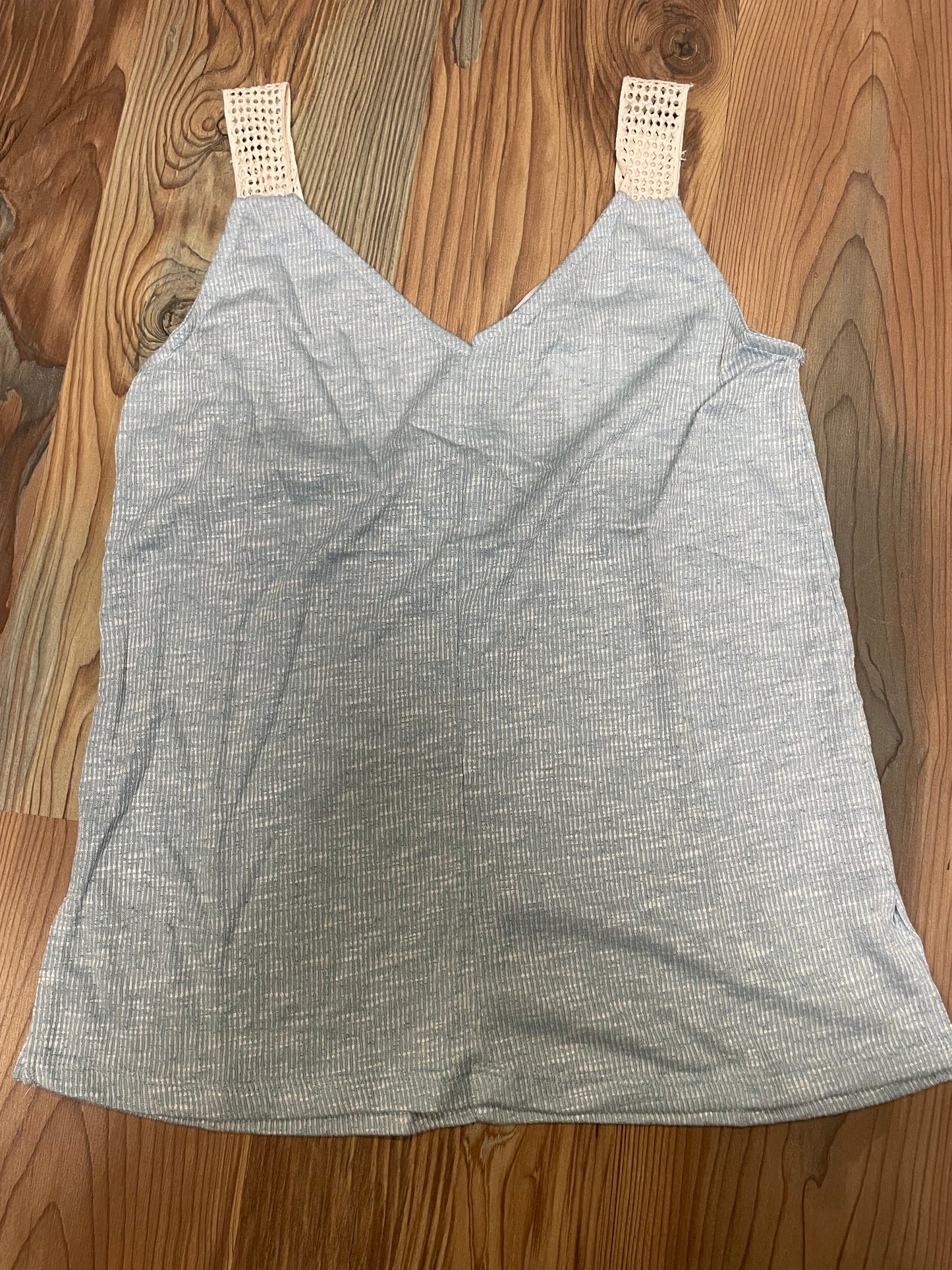 Ice Blue Heathered Tank