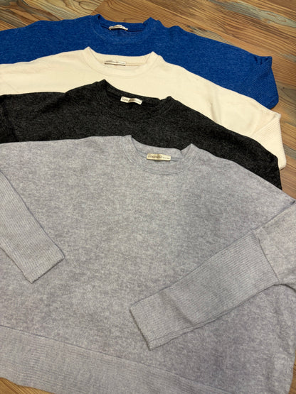 Black Brushed Melange Dolman