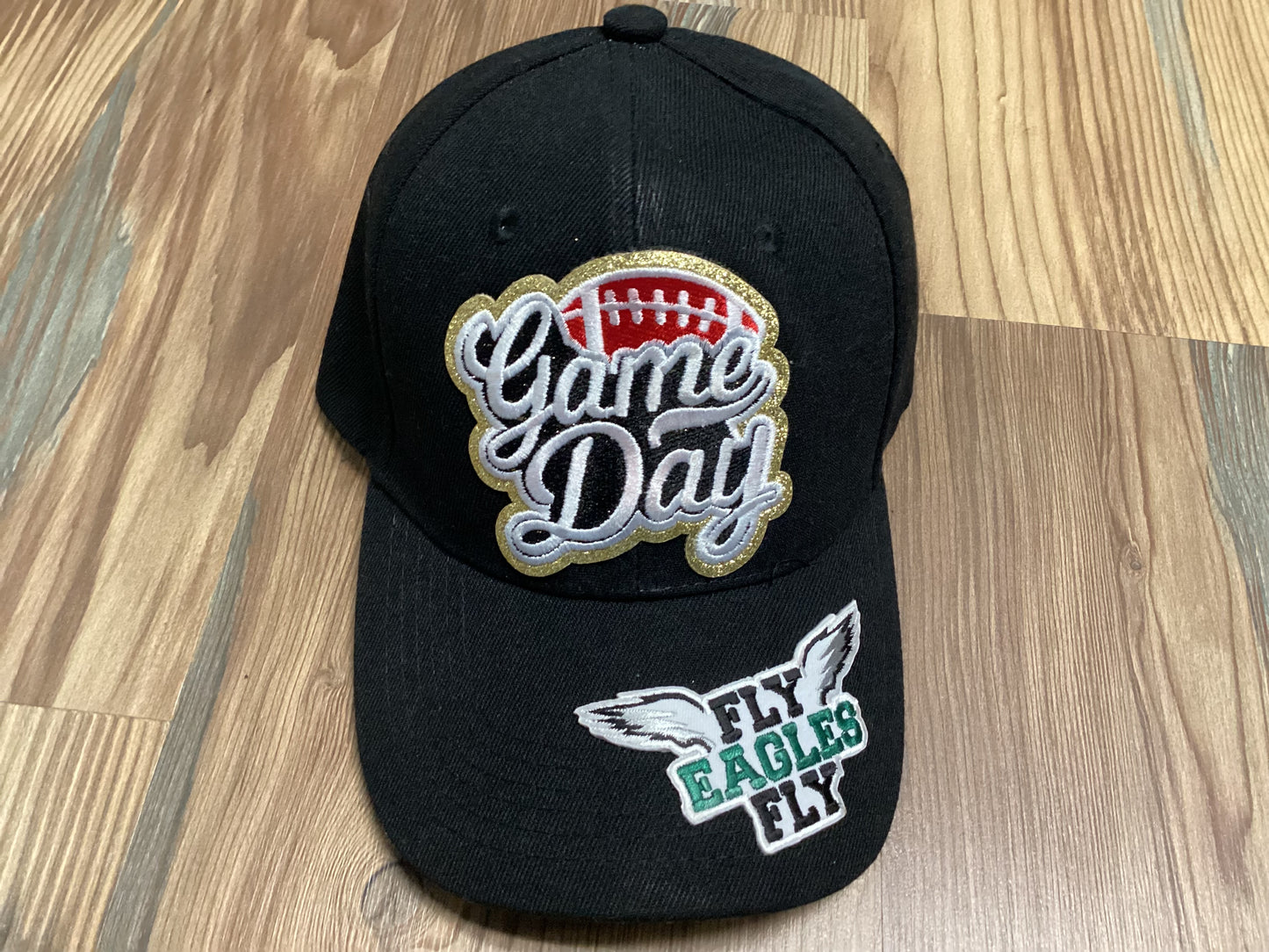 Black Custom Football Hat